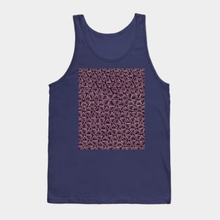 Aubergine Triangular Patterns Tank Top